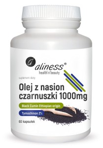 Olej z nasion czarnuszki 2% 1000 mg x 60 caps Aliness