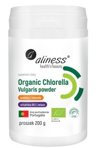 Organic Chlorella Vulgaris powder 200 g Aliness