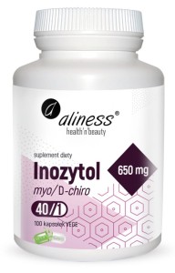  Inozytol myo/D-chiro, 40/1, 650 mg x 100 Vege caps Aliness