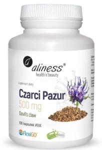 Czarci Pazur (Devil’s claw) 500 mg x 100 VEGE Aliness