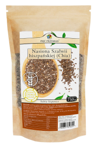 Chia - nasiona szałwii hiszpańskiej 750 g Pięć Przemian