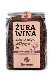 Żurawina suszona słodzona sokiem jabłkowym BIO 400 g Fresano