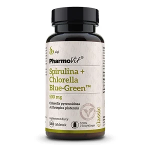 Spirulina+Chlorella Blue-Green 180 tabletek PharmoVit