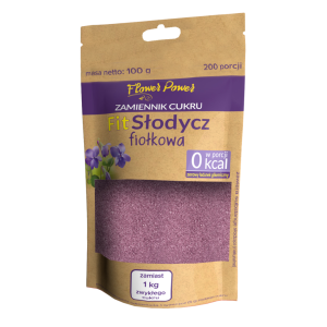 Fit Cukier fiołkowy 100g - 200 porcji - Flower Power Polskie Warzenie Soli