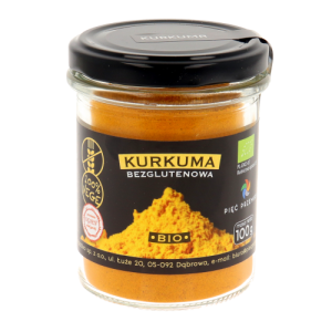 Kurkuma BIO 100 g Bezglutenowa Pięć Przemian