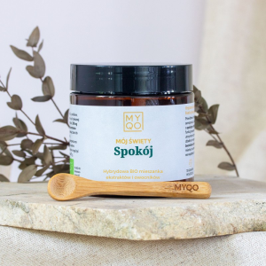 Mój Święty Spokój Hybrydowa BIO mieszanka ekstraktów i owocników 70 g (70 porcji) MYQO