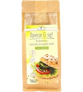 Bezglutenowa mieszanka do wypieku bułek z beta-glukanem 350g, Upiecze Ci się! Pięć Przemian