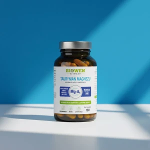 Taurynian magnezu + Witamina B6 Biowen 100 kapsułek