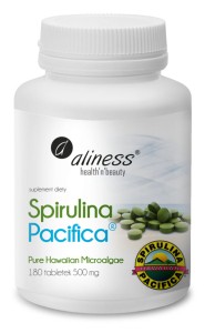 100% Oryginalne Najwyższa jakość Szybka wysyłka Spirulina Hawajska Pacyfica® x 180 tabl. Aliness