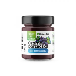 Czarna porzeczka bez dodatku cukru 210 g Ekamedica