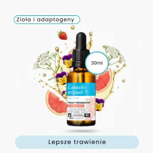 Olejek konopny z fiołkiem trójbarwnym, wersja smakowa 30ml