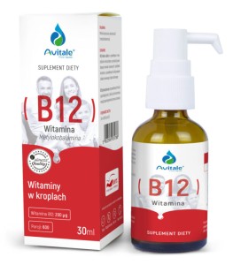 Avitale, B12 (Metylokobalamina) 200 µg x 30 ml Aliness