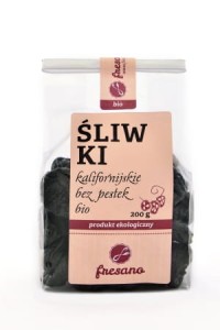 Śliwki kalifornijskie bez pestek suszone BIO 200 g